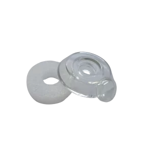 Plastik Unterlegscheiben mit Kappe - klar (25 Stk.)