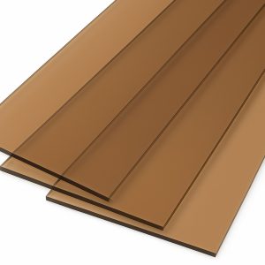 Polycarbonat Massivplatte Arla – Rauchbraun, UV (3-6 mm, nach Maß)