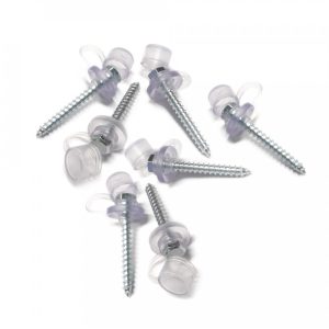 Holzschrauben mit Dichtscheibe und Kappe (50 Stk.)