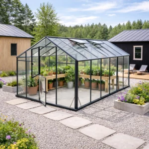 Glasgewächshaus Sanus XL (4,4-12,5m²)