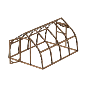 Verlängerung für Gewächshaus Holz 300