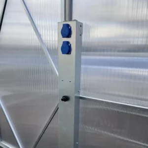 Strom- und Wassermodul für Gewächshaus Premium - Grau