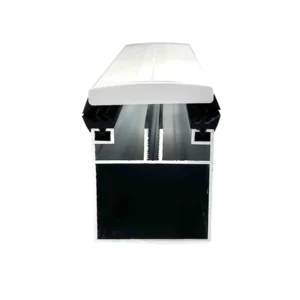 Aluminium Basisprofil - mit Klemmprofil-Set, silber