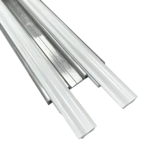 Aluminium Klemmprofil doppelt - für Folie, silber