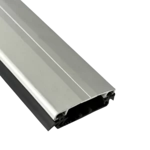 Aluminium Klemmprofil - eloxiert, mit Gummidichtungen, silber