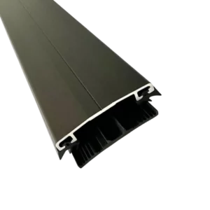 Aluminium Klemmprofil - eloxiert, mit Gummidichtungen, braun