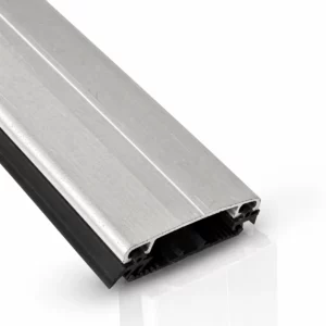 Aluminium Klemmprofil - mit Gummidichtungen, silber