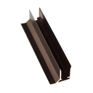Aluminium F-Profil - eloxiert, braun (10-16mm)