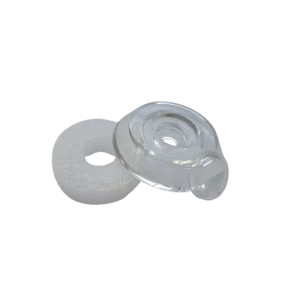 Plastik Unterlegscheiben mit Kappe - klar (25 Stk.)