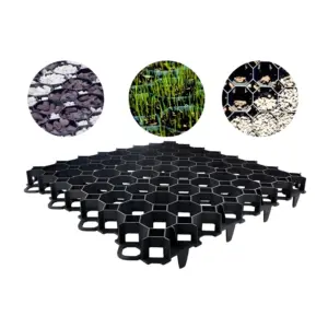 Bodengitter & Rasengitter, Schwarz – 0,5 m x 0,5 m