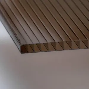 Doppelstegplatten 8 mm Bronze – PolyPiù UV-Schutz 1500 g/m² (nach Maß)